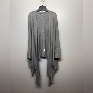 Paper Label Gray Women's Long Cardigan ONE SIZE